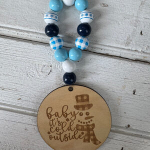 Baby Its Cold Outside - Snowflake - Gingham